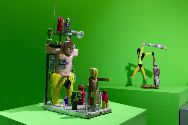 Installation View of Aliens VS Gorillas a solo presentation of works by Amir Kamand.