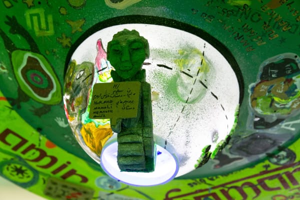 Installation View of Aliens VS Gorillas a solo presentation of works by Amir Kamand.