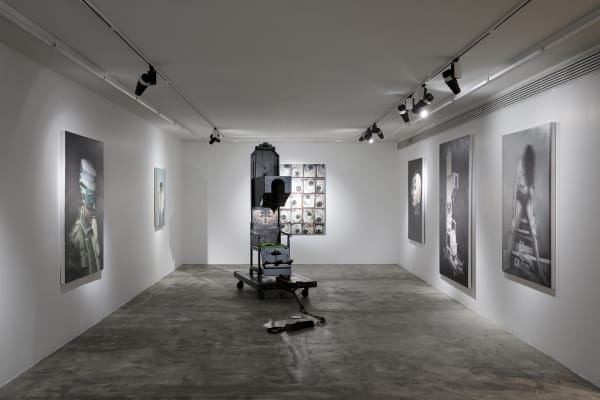 Installation View of Incomplete Dream a solo presentation of works by Naser Bakhshi.