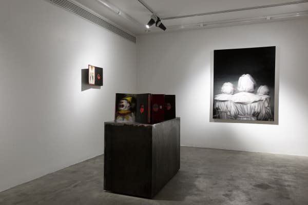 Installation View of Incomplete Dream a solo presentation of works by Naser Bakhshi.