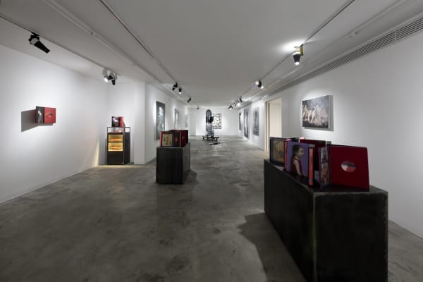 Installation View of Incomplete Dream a solo presentation of works by Naser Bakhshi.