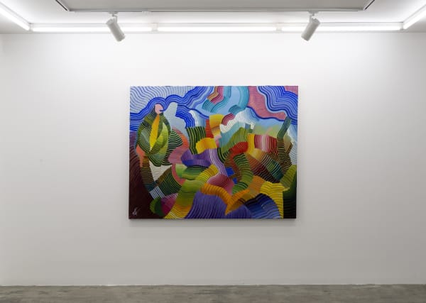 Installation View of Coloured Waves a solo presentation of works by Seroj Barseghian.