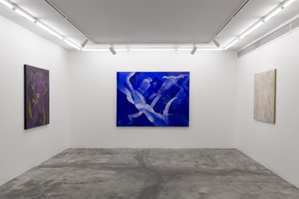 Installation View of Coloured Waves a solo presentation of works by Seroj Barseghian.