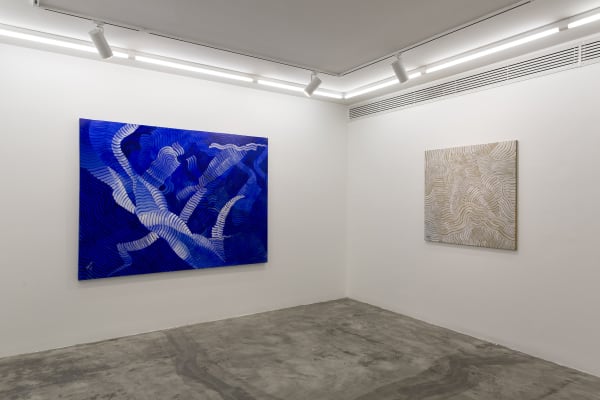 Installation View of Coloured Waves a solo presentation of works by Seroj Barseghian.