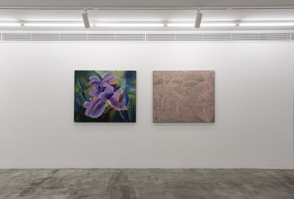 Installation View of Coloured Waves a solo presentation of works by Seroj Barseghian.