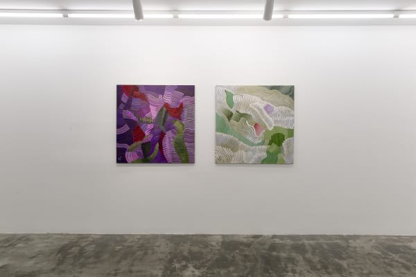 Installation View of Coloured Waves a solo presentation of works by Seroj Barseghian.