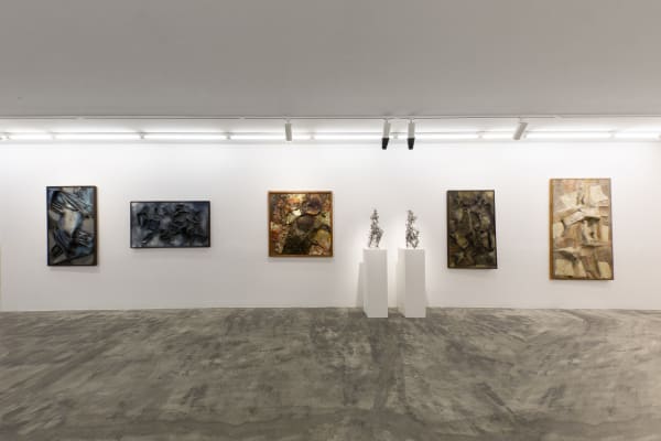 Installation View of Three Decades a solo presentation of works by Changiz Shahvagh.