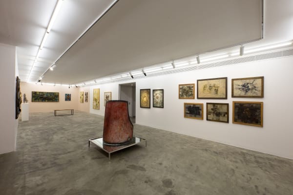 Installation View of Three Decades a solo presentation of works by Changiz Shahvagh.
