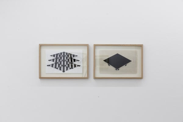 Installation View of Opaque a solo exhibition of works by Ali Beheshti .