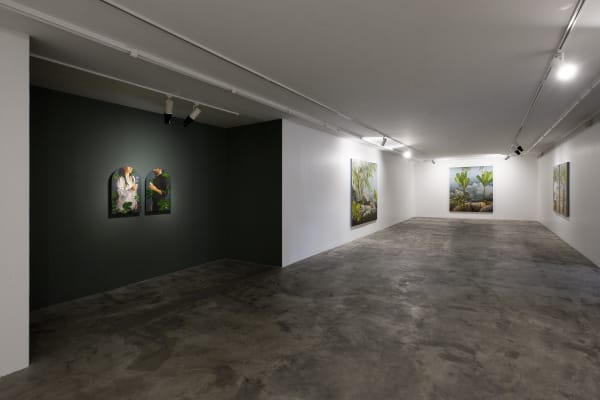 Installation View of In-Between a solo presentation of works by Morteza Pourhosseini.