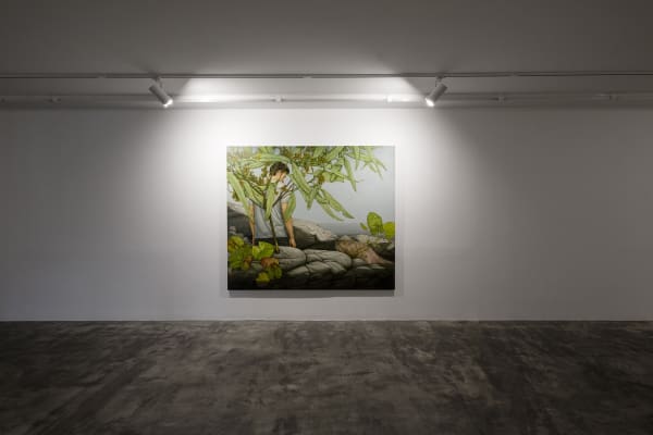 Installation View of In-Between a solo presentation of works by Morteza Pourhosseini.