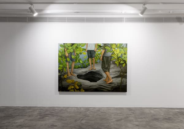 Installation View of In-Between a solo presentation of works by Morteza Pourhosseini.