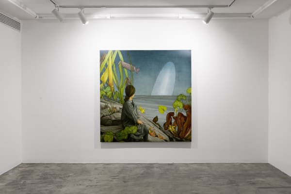 Installation View of In-Between a solo presentation of works by Morteza Pourhosseini.