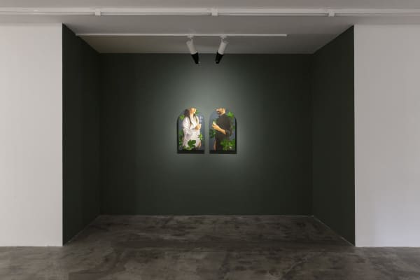 Installation View of In-Between a solo presentation of works by Morteza Pourhosseini.