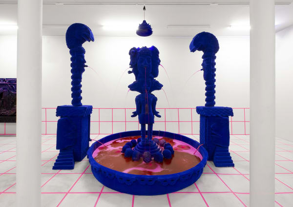 Installation View of Judgment Night: Daddy Kills People a solo presentation of works by Mamali Shafahi.