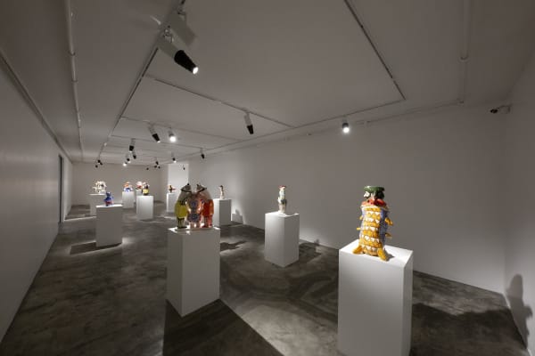 Installation View of Review a solo presentation of works by Mohsen Fouladpour.