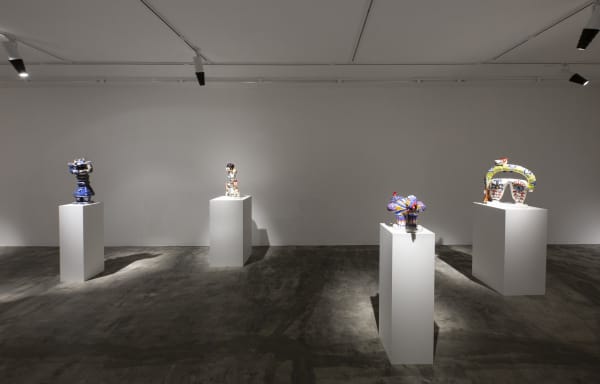 Installation View of Review a solo presentation of works by Mohsen Fouladpour.