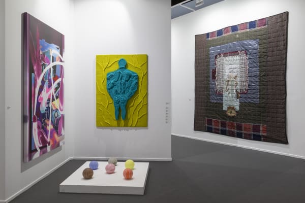 Installation View of Dastan's Booth at Art Dubai 2022.