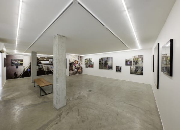 Installation view of The remains of the Day a solo exhibition of works by Sina Shiri.