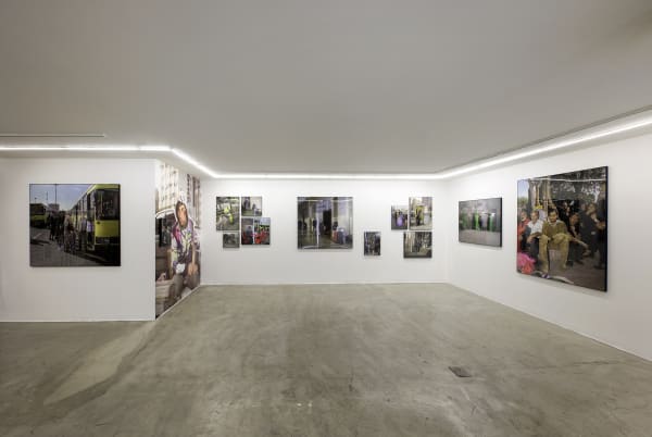 Installation view of The remains of the Day a solo exhibition of works by Sina Shiri.