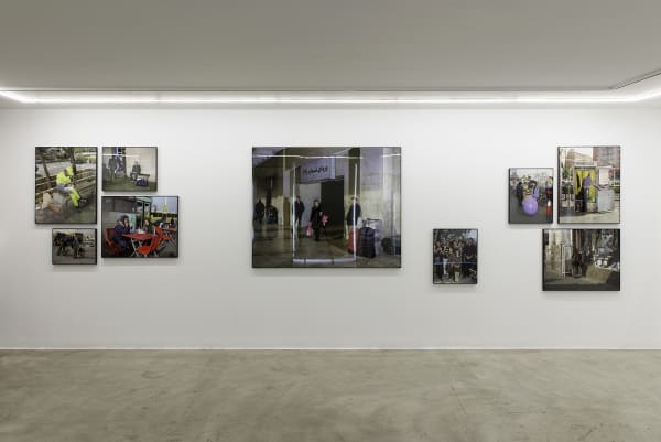 Installation view of The remains of the Day a solo exhibition of works by Sina Shiri.