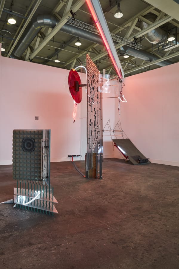 Installation View of Lipstick to the Void a solo exhibition of works by Ali Meer Azimi.