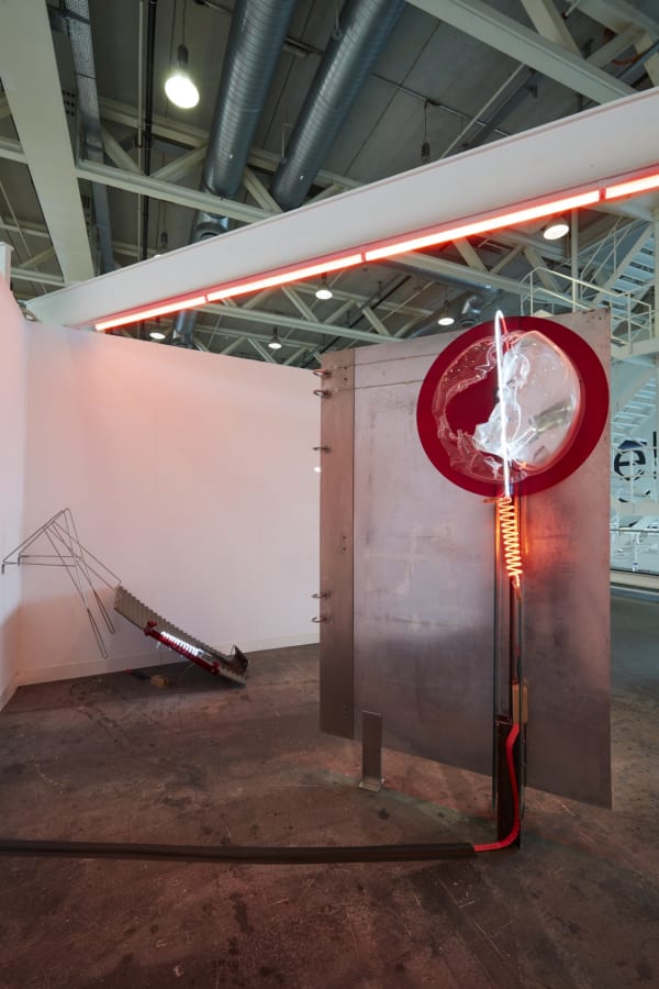 Installation View of Lipstick to the Void a solo exhibition of works by Ali Meer Azimi.