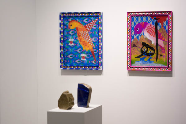 Installation View of a duo presentation of works at Dastan's Booth, the Armory Show 2022 .