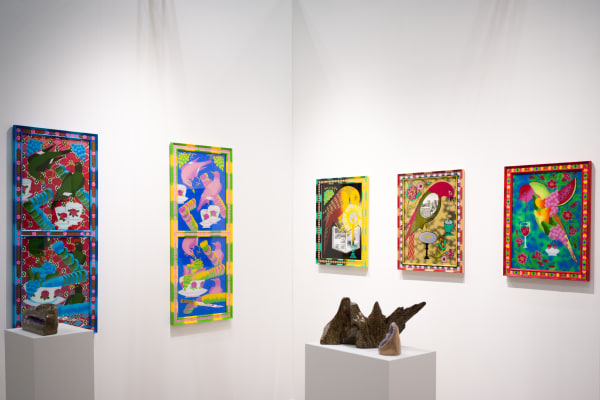 Installation View of a duo presentation of works at Dastan's Booth, the Armory Show 2022 .