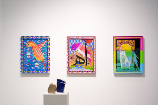 Installation View of a duo presentation of works at Dastan's Booth, the Armory Show 2022 .