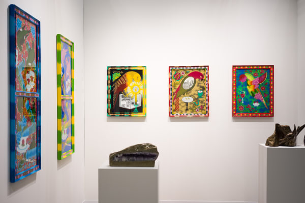 Installation View of a duo presentation of works at Dastan's Booth, the Armory Show 2022 .
