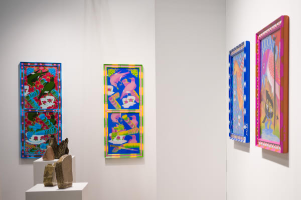 Installation View of a duo presentation of works at Dastan's Booth, the Armory Show 2022 .