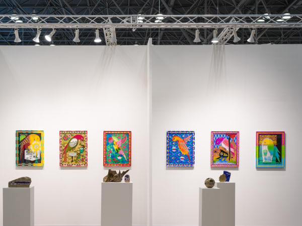Installation View of a duo presentation of works at Dastan's Booth, the Armory Show 2022 .