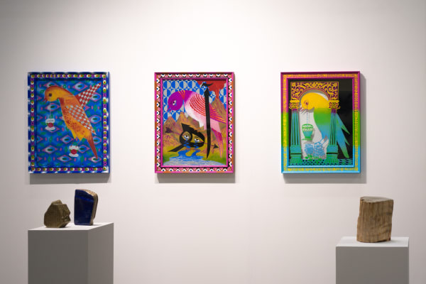 Installation View of a duo presentation of works at Dastan's Booth, the Armory Show 2022 .