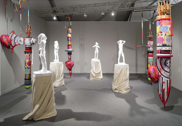 Installation view of a duo presentation at Dastan's Booth,London 2022.