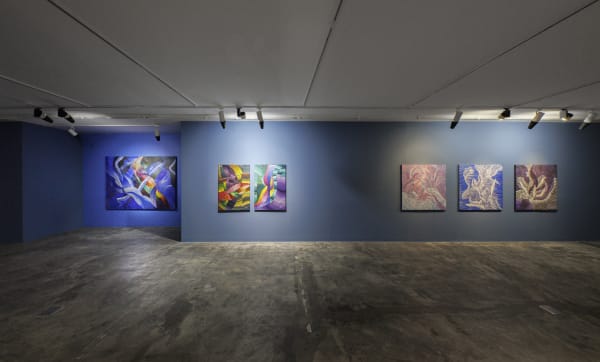 Installation view of Blue Sonata by Seroj Barseghian at +2.