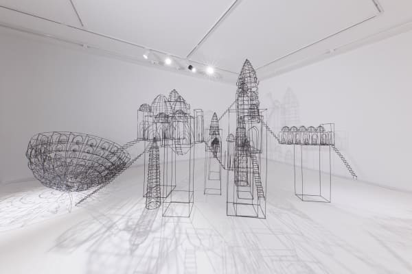 Installation View of Beyond the Seas solo exhibition of works by Mohammad pirryaee.