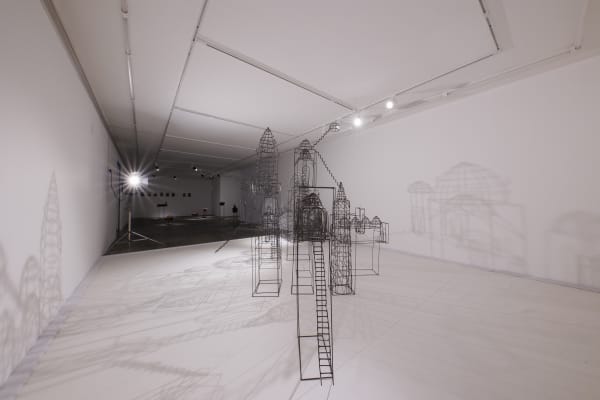 Installation View of Beyond the Seas solo exhibition of works by Mohammad pirryaee.