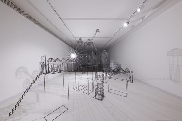 Installation View of Beyond the Seas solo exhibition of works by Mohammad pirryaee.