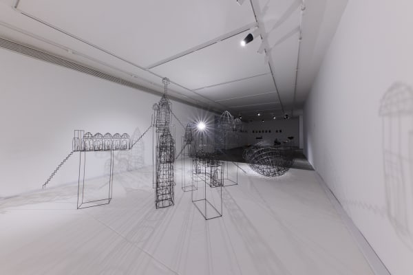 Installation View of Beyond the Seas solo exhibition of works by Mohammad pirryaee.