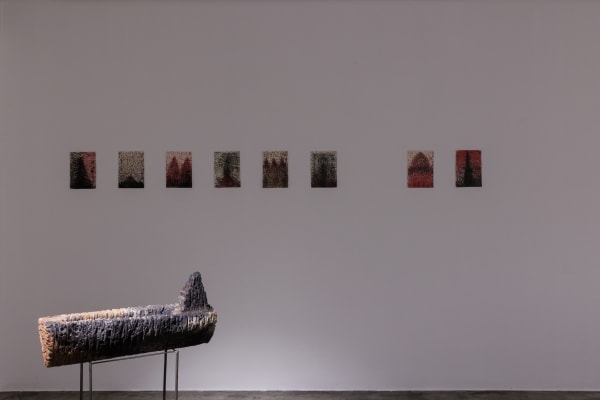 Installation View of Beyond the Seas solo exhibition works by Mohammad pirryaee.