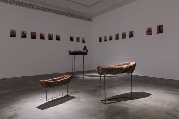 Installation View of Beyond the Seas solo exhibition works by Mohammad pirryaee.