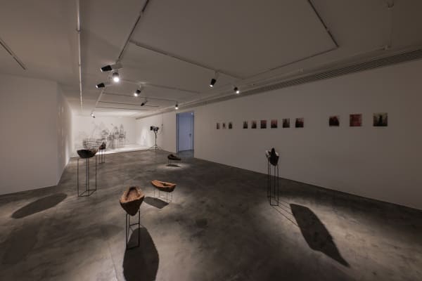 Installation View of Beyond the Seas solo exhibition of works by Mohammad pirryaee.