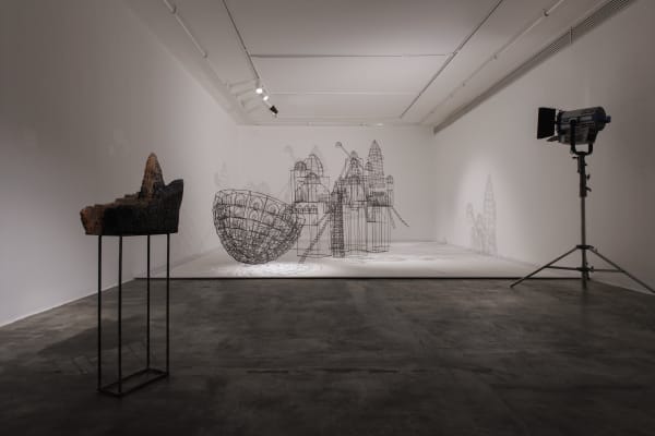 Installation View of Beyond the Seas solo exhibition of works by Mohammad pirryaee.