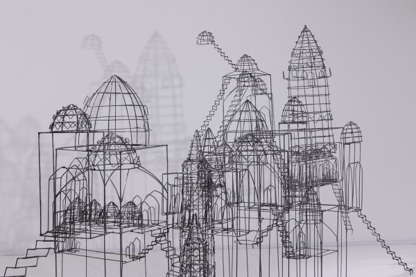 Installation View of Beyond the Seas solo exhibition of works by Mohammad pirryaee.