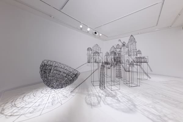 Installation View of Beyond the Seas solo exhibition of works by Mohammad pirryaee.