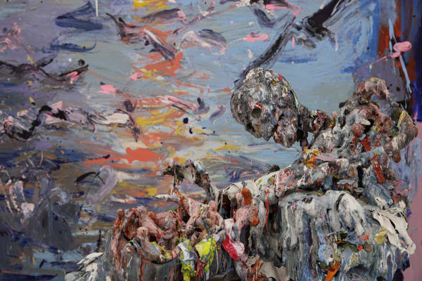 Installation View of a solo exhibition Darbedar-e Hamishegi at Parallel Circuit.