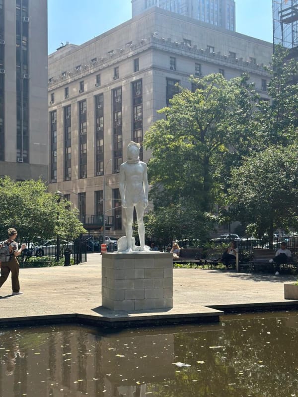 Installation View of a solo exhibition work by Reza Aramesh at Armory Of Site 2023.