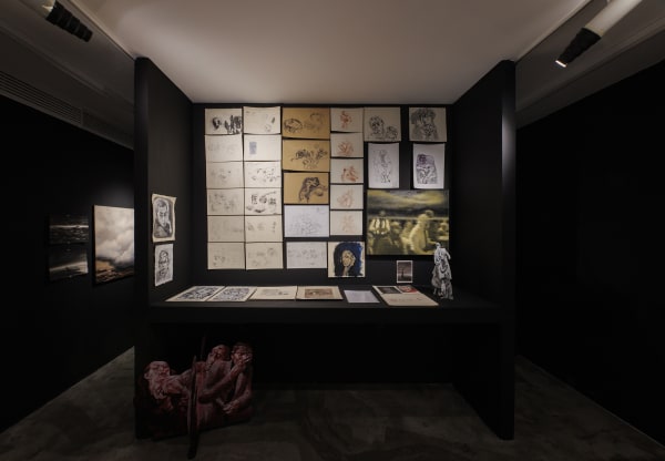 Installation View of L O G Y solo exhibition works of Mehrdad Mohebali at +2, 2023