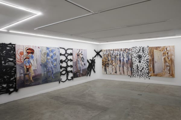 Installation View of Borders of Happening, in Dastan's Basement, 2023 Photo by Matin Jameie